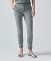 Atm Anthony Thomas Melillo Enzyme Wash Slim Crop Pants In Olive Drab