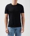 Atm Anthony Thomas Melillo Slub Jersey Crew Neck Tee In Black