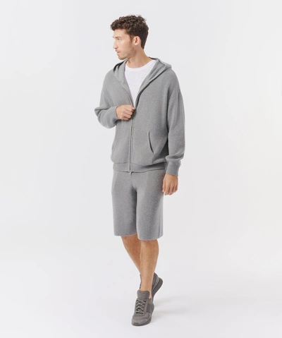 Atm Anthony Thomas Melillo Men's Relaxed Wool-blend Zip Hoodie In Cloud Grey