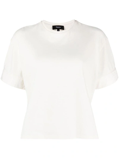 Theory Cmb Cuff Tshirt.st C Clothing In C05 Ivory