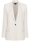 Theory Single-breasted Shawl-lapels Blazer In B13 Pumice