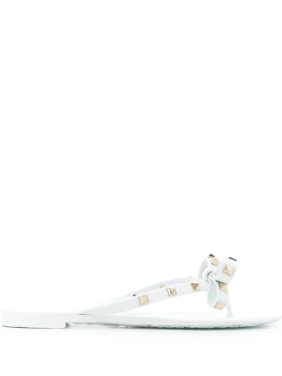 VALENTINO GARAVANI VALENTINO GARAVANI ROCKSTUD RUBBER THONG SANDALS