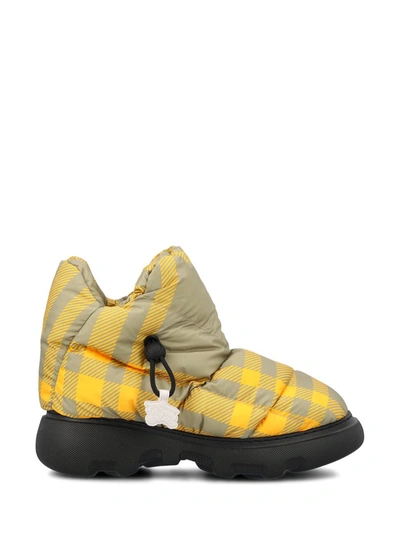 Burberry Flat Shoes In Hunter Ip Chk