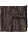 MISSONI FRINGED KNITTED SCARF,SA71WMD626012237060