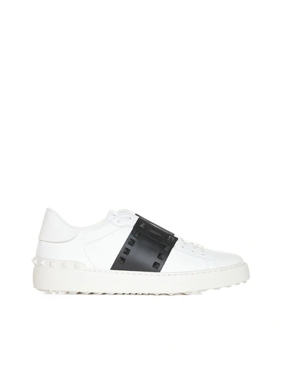 Valentino Garavani Sneakers In Bianco/nero/bianco