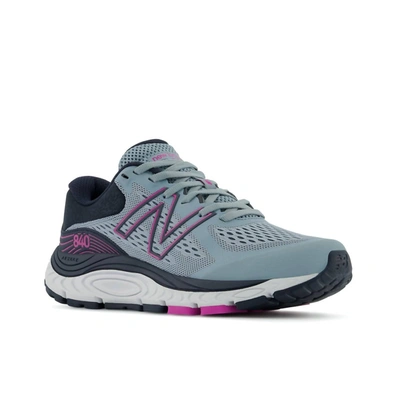 New Balance W840cm5 In Cyclone/eclipse/magenta In Grey