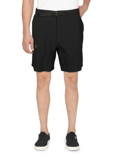 Bass Outdoor Mens Belted Hiking Casual Shorts In Black