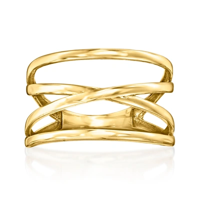 Canaria Fine Jewelry Canaria 10kt Yellow Gold Crisscross Ring