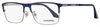 Longines Men's Rectangular Eyeglasses Lg5005-h 090 Blue/ruthenium 56mm In Multi