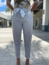 MARC CAIN HIGH WAISTED PANT IN LIGHT POWDER BLUE