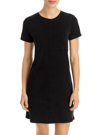 Marc New York Womens Cotton Short Sleeve T-shirt Dress In Black