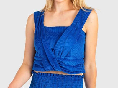 Koché Tina Top In Koch Blue In Multi