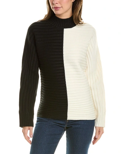 Donna Karan Dolman Wool-blend Sweater In Black