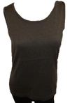 Angel Bra Friendly Tank Top In Gray In Black