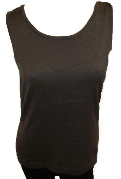 Angel Bra Friendly Tank Top In Gray In Black