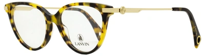 Lanvin Women's Tea Cup Eyeglasses Lnv2614 216 Tokyo Havana 53mm In Multi