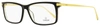 Omega Men's Rectangular Eyeglasses Om5014 005 Black/gold 58mm In Multi