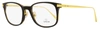 Omega Men's Rectangular Eyeglasses Om5039 005 Black/havana/gold 53mm In Multi