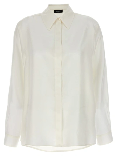 Fabiana Filippi Silk Shirt In Blanco