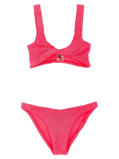 Hunza G Juno Bikini Swimwear In Pink