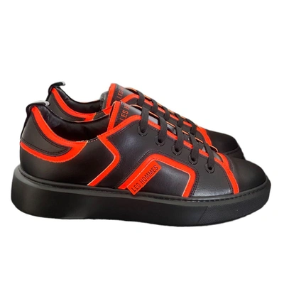 Les Hommes Trainers In Fluo Black.