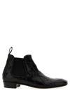 Lidfort Pointed Toe Leather Boots In Black