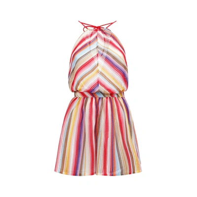 Acne Studios Missoni Short Jumpsuit Dress In Multicolour