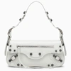 Balenciaga Extra Small Le Cagole Lambskin Leather Shoulder Bag In White