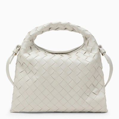BOTTEGA VENETA WHITE MINI HOP CROSSBODY BAG