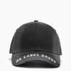 44 LABEL GROUP 44 LABEL GROUP | BLACK VISOR HAT WITH LOGO EMBROIDERY