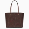 ETRO PAISLEY SHOPPING BAG IN COATED CANVAS