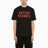 44 LABEL GROUP 44 LABEL GROUP PRINTED BLACK CREW-NECK T-SHIRT