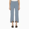 By Malene Birger Light Blue Normann Trousers With Slits In Light Blue