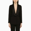 Ivy & Oak Black Single-breasted Jacket In Recycled Cotton In Black