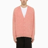 Loewe Two-tone Wool Cardigan In Pink