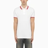 ETRO WHITE SHORT-SLEEVED POLO SHIRT WITH LOGO EMBROIDERY