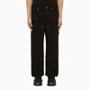 Givenchy Wide-leg Logo-plaque Carpenter Jeans In Black