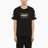 GIVENCHY BLACK CREW-NECK T-SHIRT WITH GRAPHIC PRINT