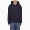 MARNI BLUE HOODIE WITH LOGO ON CHEST