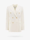 Erika Cavallini Wool Twill Alberta Jacket In White