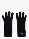 Burberry Ekd-embroidered Knitted Gloves In Black
