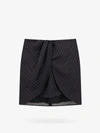 Off-white Off White "pinstripe Twist" Skirt In Grey