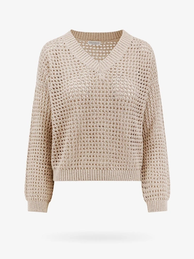 Brunello Cucinelli Jumper In Beige