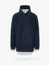Balenciaga Layered Sweater In Blue