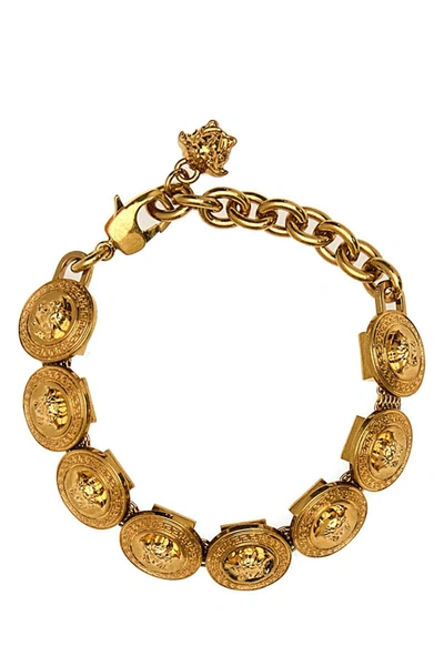 Versace Tribute Medusa Chain Bracelet In Gold
