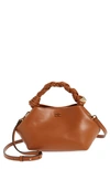 Ganni Bou Crossbody Bag In Caramel Cafe