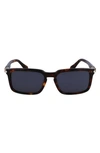 Ferragamo Men's Gancini Evolution Acetate Rectangle Sunglasses In Dark Tortoise