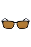 FERRAGAMO FERRAGAMO GANCINI EVOLUTION 56MM RECTANGULAR SUNGLASSES