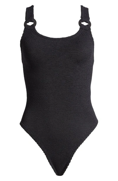 Hunza G Christy One Piece Swimsuit In Black (black)