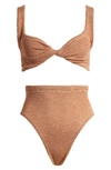 Hunza G Jamie Bikini Set In Brown